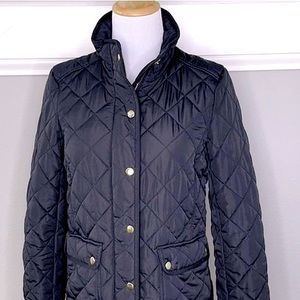 J. Crew Factory Black Quilted Jacket